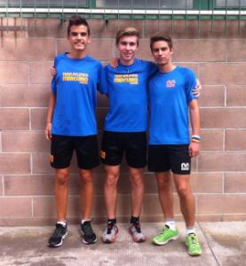 Nella foto i cadetti Bogliano, Calgaro e Alfano